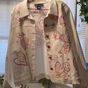 COPY - LADIES WHITE DENIM JACKET